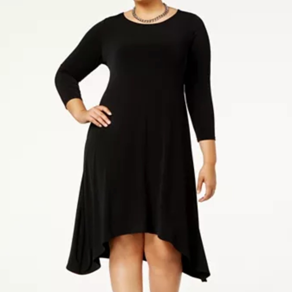 Alfani Black Fit & Flare Knit Dress